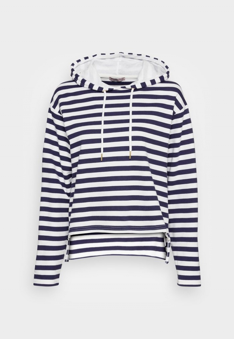 Anna Field Best Reviews Of Randig Loose Fit Hoodie Hoodie Pullover Dam Mörkblå | SE-MSCKAN641