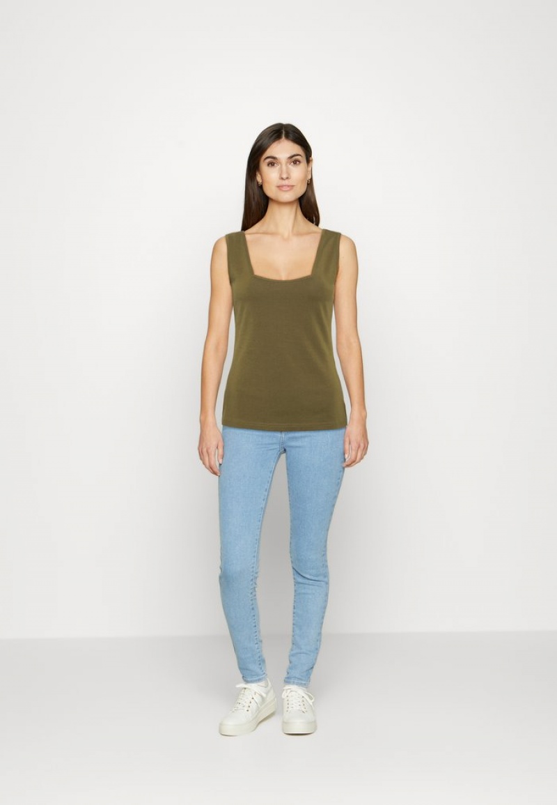 Anna Field Best Reviews Of Top T-Shirt Dam Khaki | SE-GXCAJS847