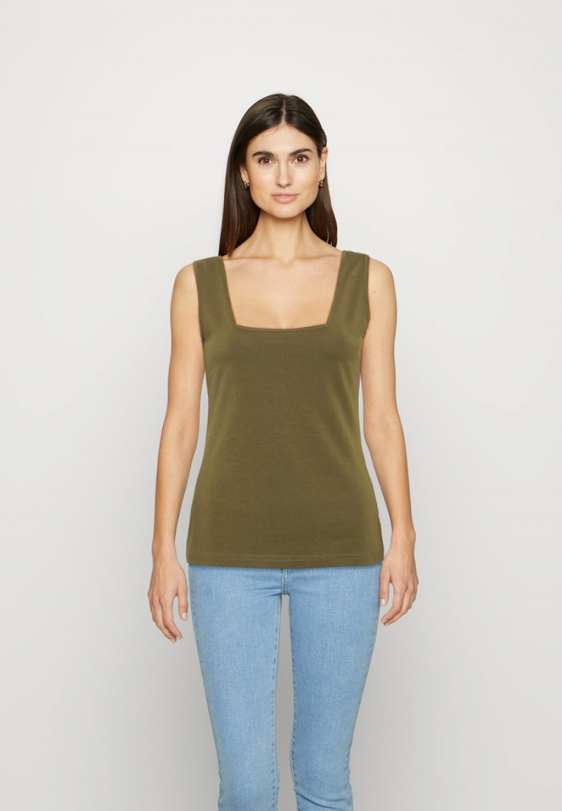 Anna Field Best Reviews Of Top T-Shirt Dam Khaki | SE-GXCAJS847