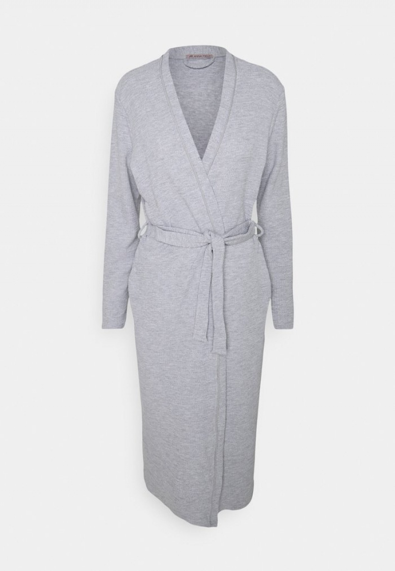 Anna Field Best Reviews Of Waffle Klänning Gown Bathrobe Dam Grå | SE-WLPCIS942