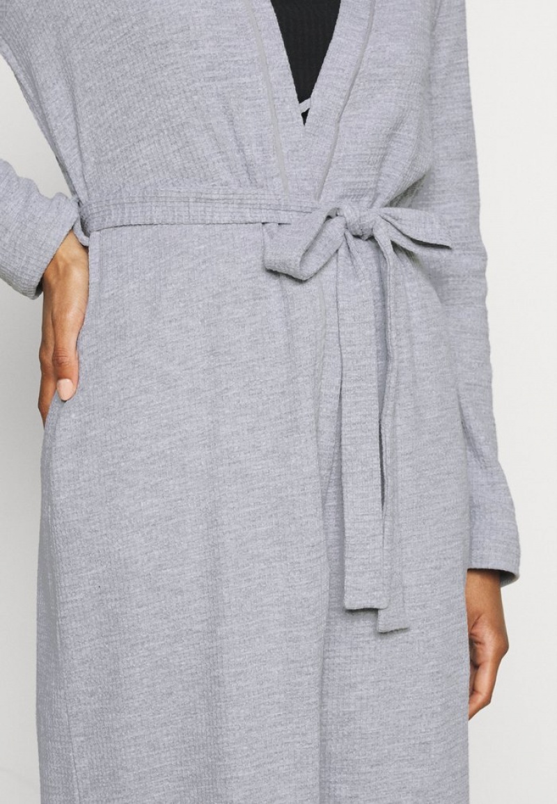 Anna Field Best Reviews Of Waffle Klänning Gown Bathrobe Dam Grå | SE-WLPCIS942