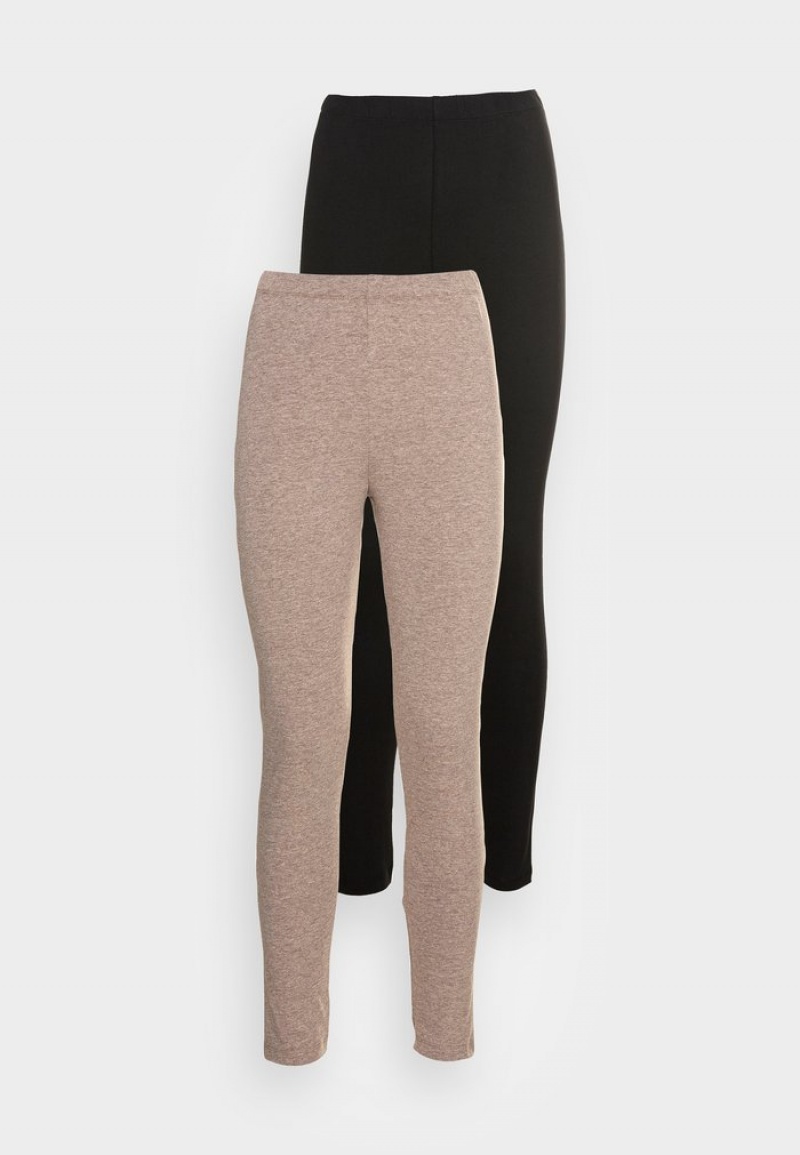 Anna Field Best Sale 2 Pack Leggings Långbyxor Dam Svarta | SE-DZKFNT184