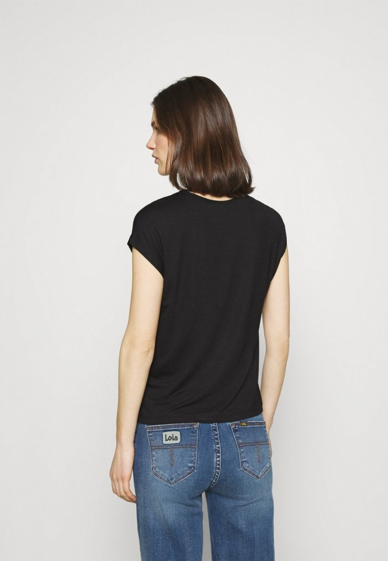 Anna Field Best Sale Basic T-Shirt Dam Svarta | SE-GIMWYK279