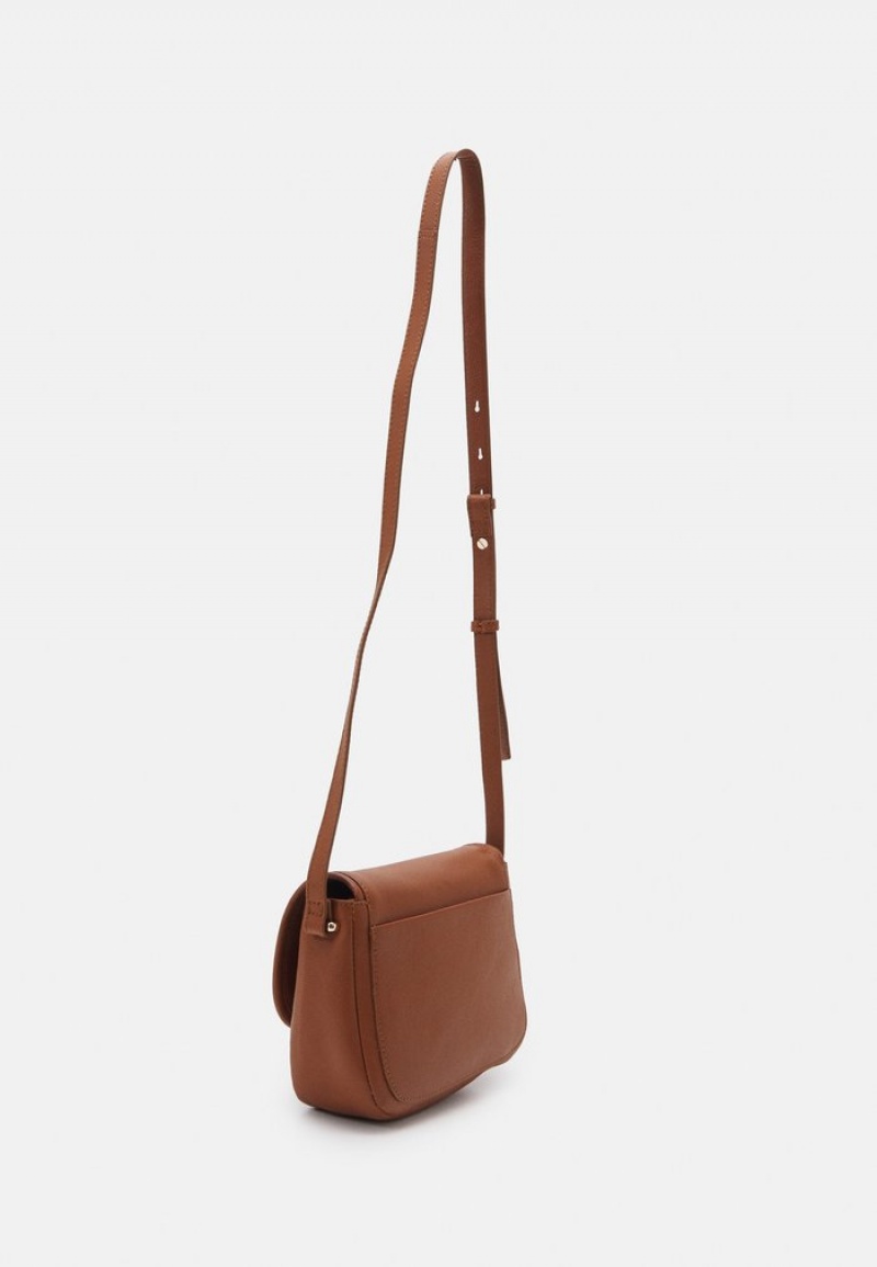 Anna Field Best Sale Leather Cross Body Väskor Dam Bruna | SE-BQROSC963