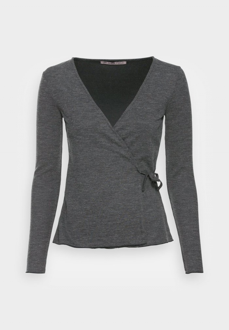 Anna Field Best Sale Long Sleeved Top Pullover Dam Ljusgrå | SE-OJENKT894