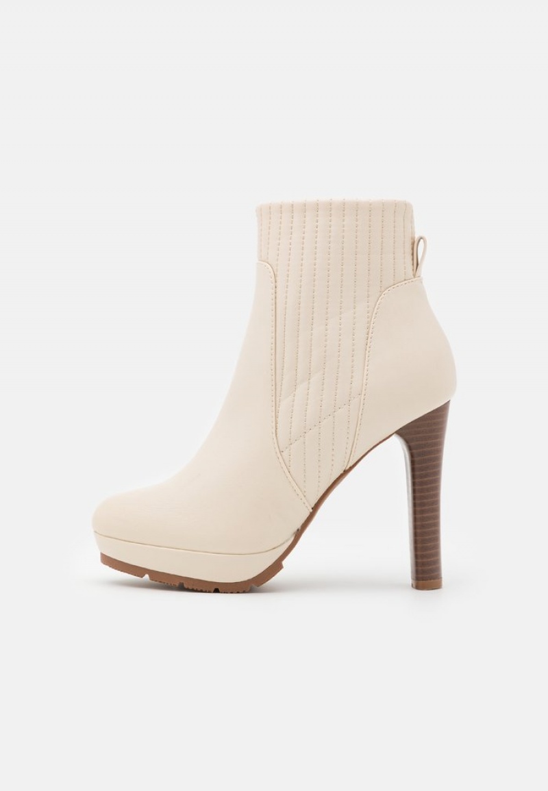 Anna Field Best Sale Platform Stövletter Dam Beige | SE-VXDOSN693