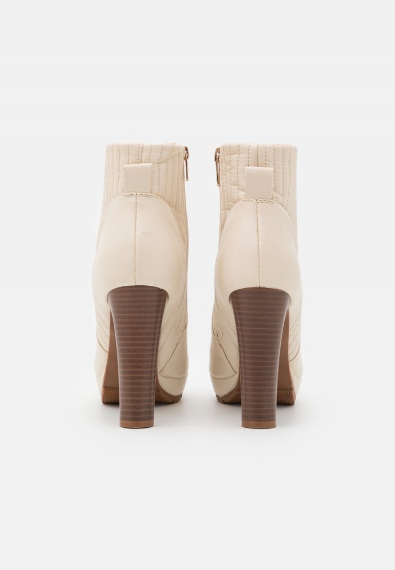 Anna Field Best Sale Platform Stövletter Dam Beige | SE-VXDOSN693