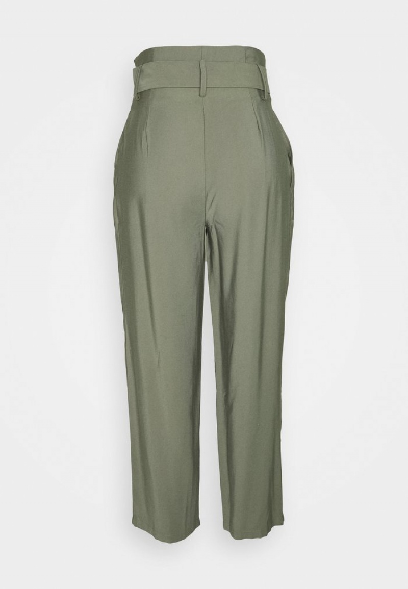 Anna Field Best Sale Smart Pant With Belt Långbyxor Dam Khaki | SE-YCUHLG941