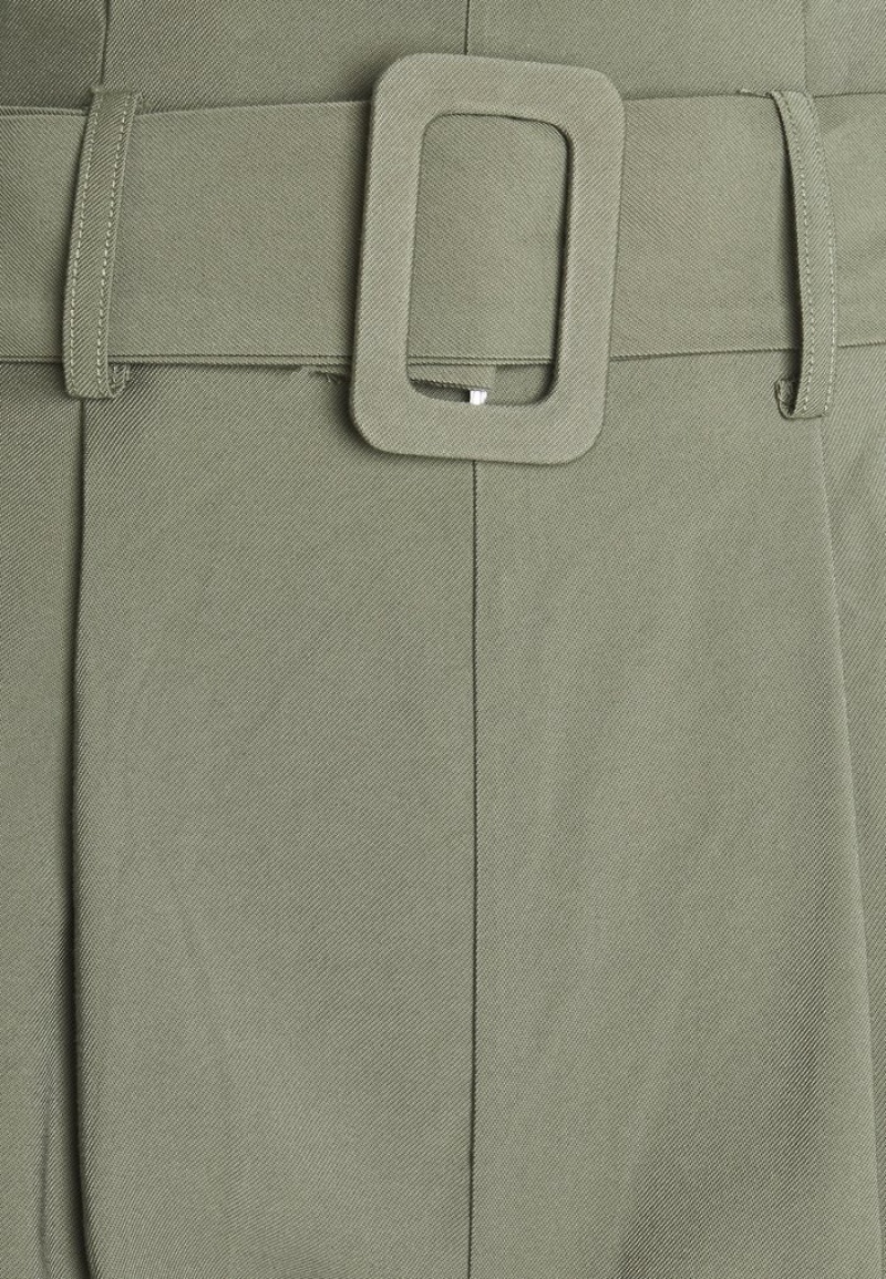 Anna Field Best Sale Smart Pant With Belt Långbyxor Dam Khaki | SE-YCUHLG941