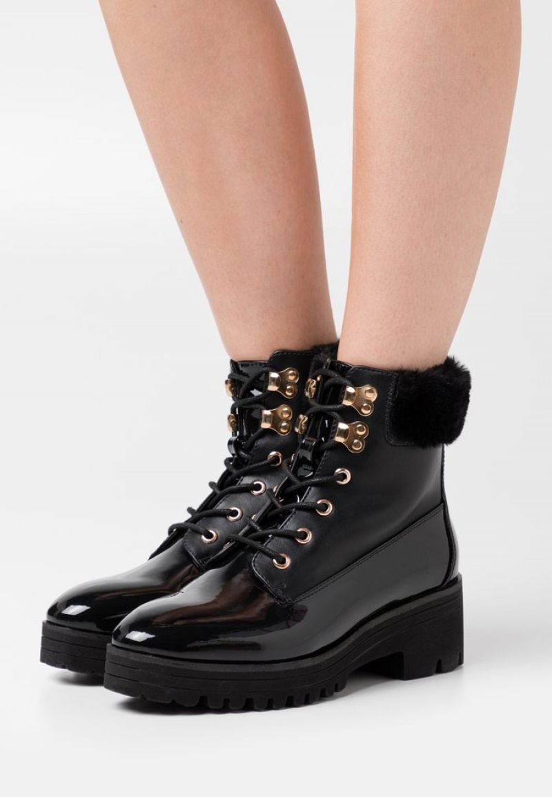 Anna Field Best Sale Vinter Booties Platform Vinterkängor Dam Svarta | SE-NCHJEP137