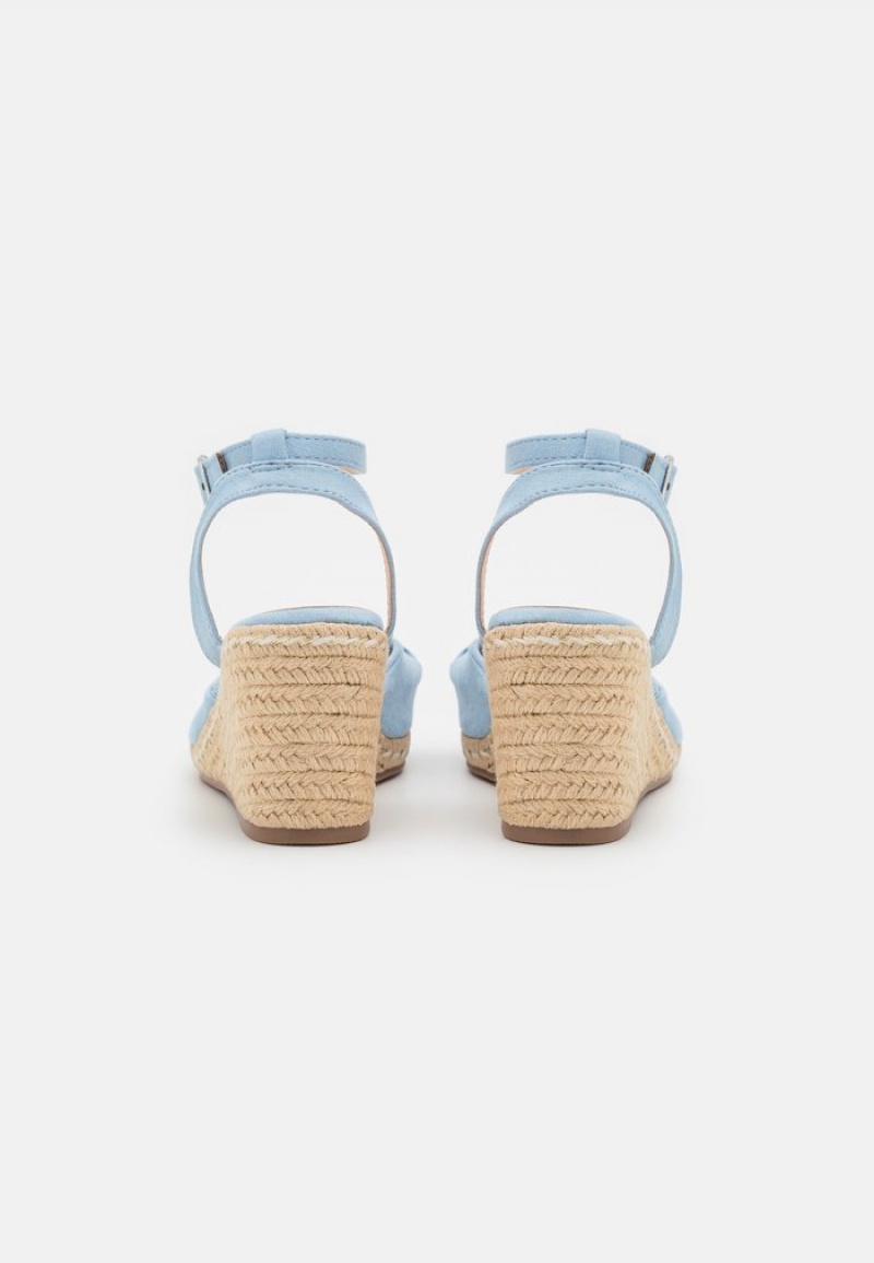 Anna Field Brand New Bekvämlighet Espadrilles Sandaler Dam Ljusblå | SE-UPIQAZ674