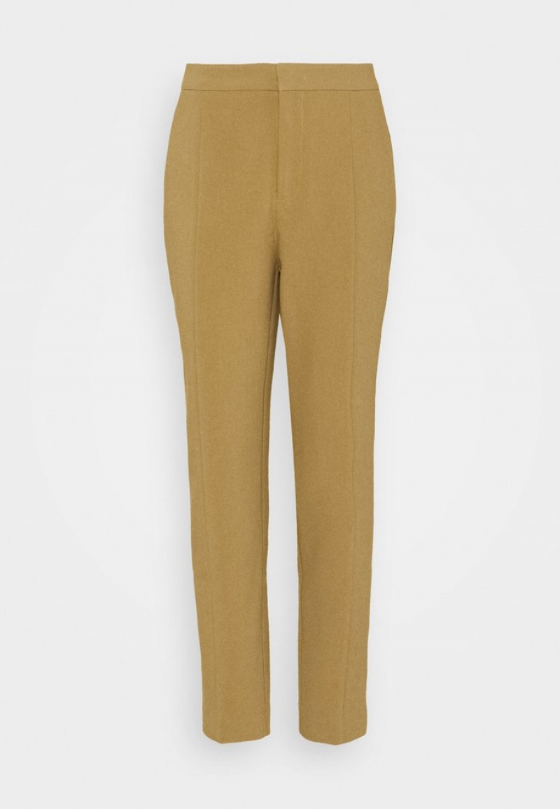 Anna Field Budget Basic Business Pant Slim Leg Långbyxor Dam Bruna | SE-CIMRBL825