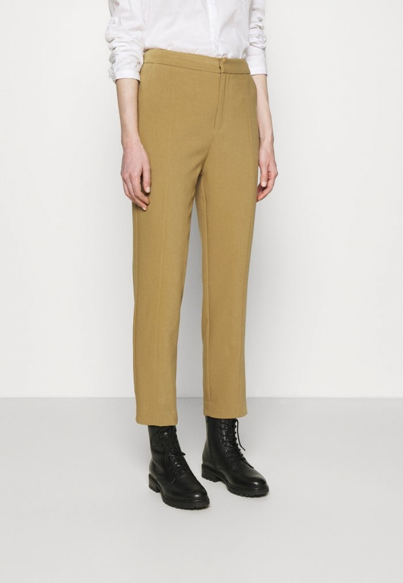 Anna Field Budget Basic Business Pant Slim Leg Långbyxor Dam Bruna | SE-CIMRBL825