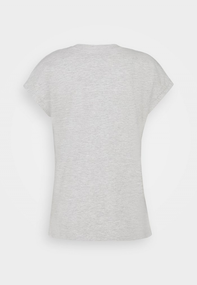 Anna Field Budget Basic T-Shirt Dam Ljusgrå | SE-SXZRBK693