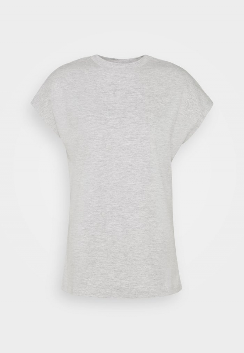 Anna Field Budget Basic T-Shirt Dam Ljusgrå | SE-SXZRBK693