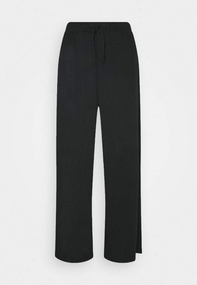 Anna Field Budget Breda Fit Joggers Tracksuit Långbyxor Dam Svarta | SE-GQRVUW356