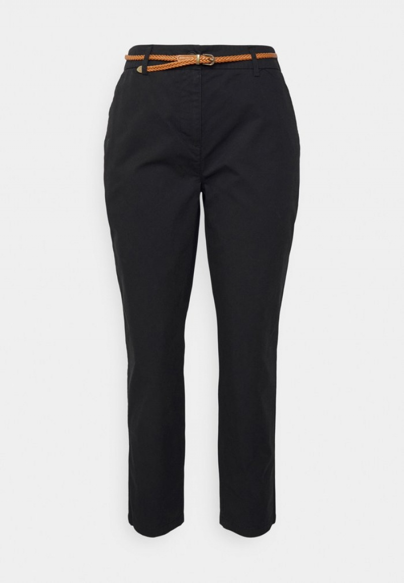 Anna Field Budget Chino Byxor Dam Svarta | SE-HSIXRT921