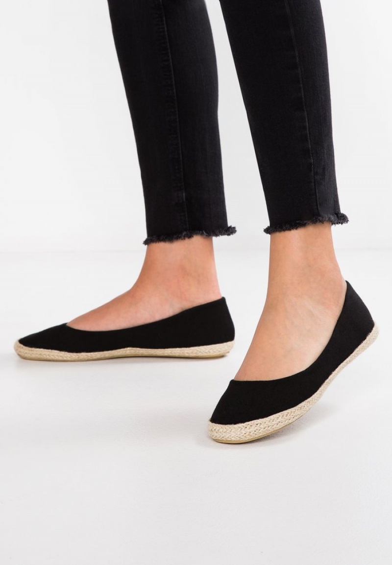 Anna Field Budget Espadrilles Ballerina Dam Svarta | SE-YIDEWG579