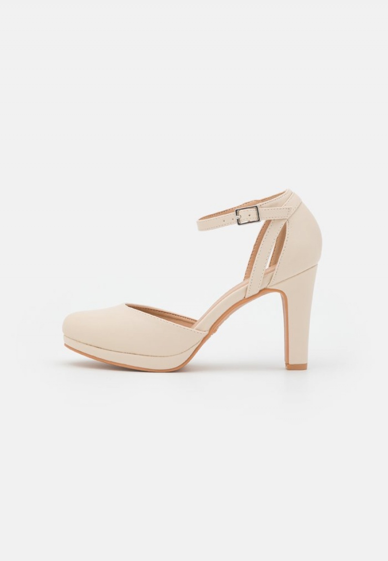 Anna Field Budget High Heels Klackar Dam Beige | SE-QBOXGR135