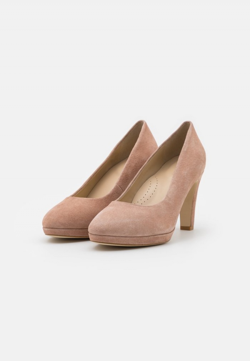 Anna Field Budget Leather Bekvämlighet High Heels Klackar Dam Beige | SE-DGQPTB906