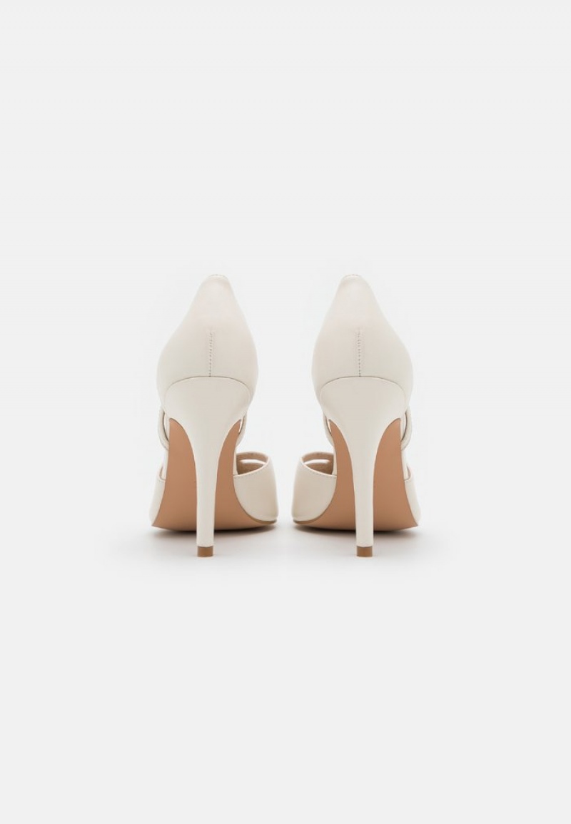 Anna Field Budget Leather High Heels Klackar Dam Beige | SE-AMDUJW325