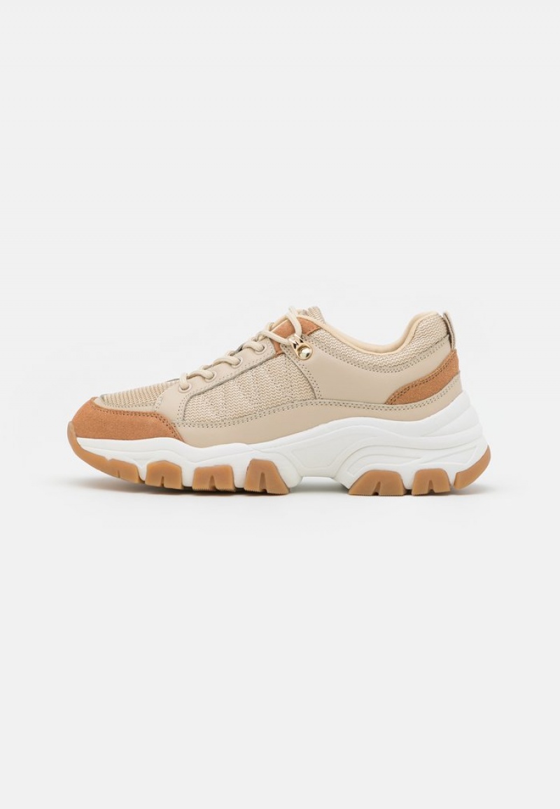 Anna Field Budget Leather Träningsskor Dam Beige | SE-KWDUGY850