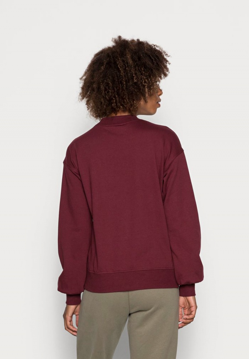 Anna Field Budget Sweatshirt Pullover Dam Vinröda | SE-WJQHPR309