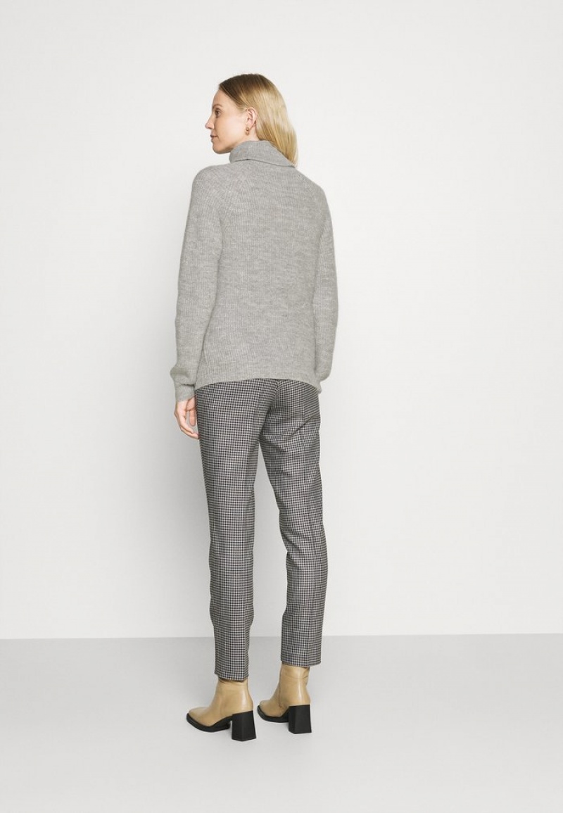 Anna Field Budget Ull Blend Turtleneck Jumper Pullover Dam Ljusgrå | SE-UZYOQP503