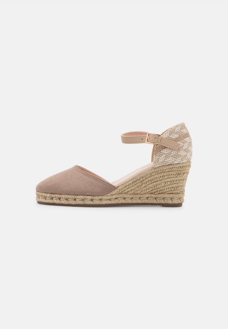 Anna Field Budget Wedges Klackar Dam Grå Bruna | SE-OEAMFB408