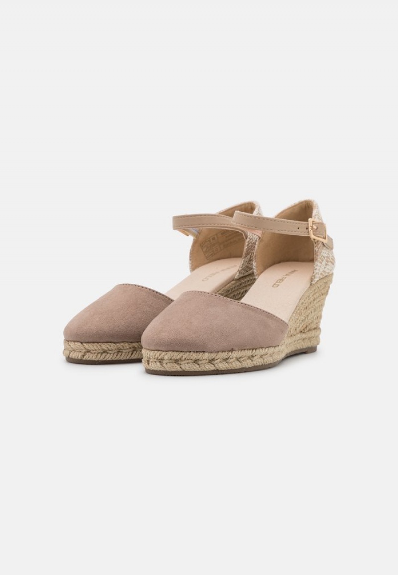 Anna Field Budget Wedges Klackar Dam Grå Bruna | SE-OEAMFB408