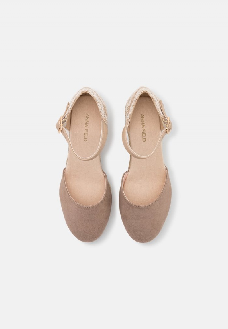 Anna Field Budget Wedges Klackar Dam Grå Bruna | SE-OEAMFB408