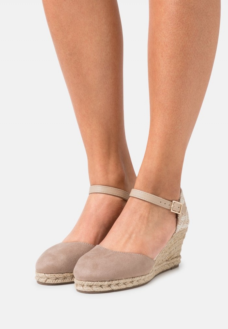 Anna Field Budget Wedges Klackar Dam Grå Bruna | SE-OEAMFB408