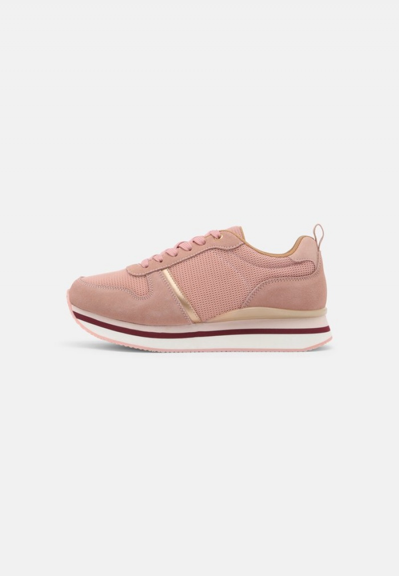 Anna Field Buy Bekvämlighet Leather Träningsskor Dam Rosa | SE-PDTWOY419