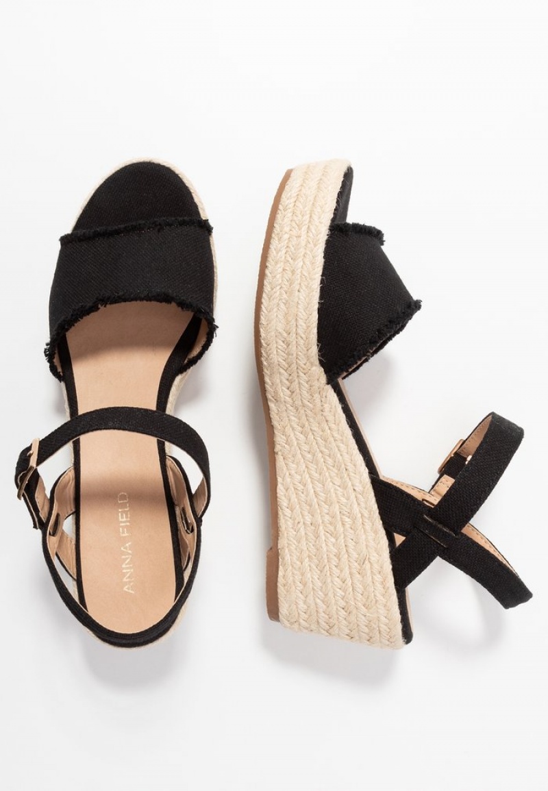 Anna Field Buy Espadrilles Sandaler Dam Svarta | SE-YNXDRQ205