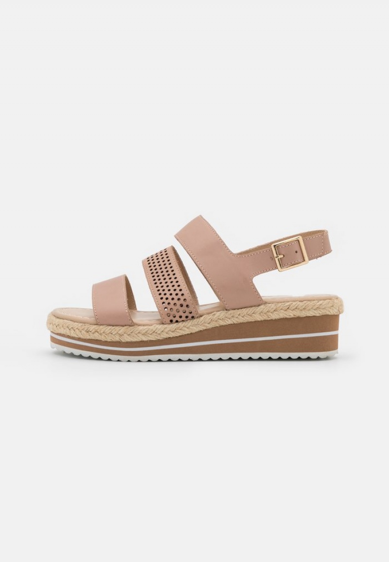 Anna Field Buy Leather Espadrilles Sandaler Dam Beige | SE-XGTCYS265