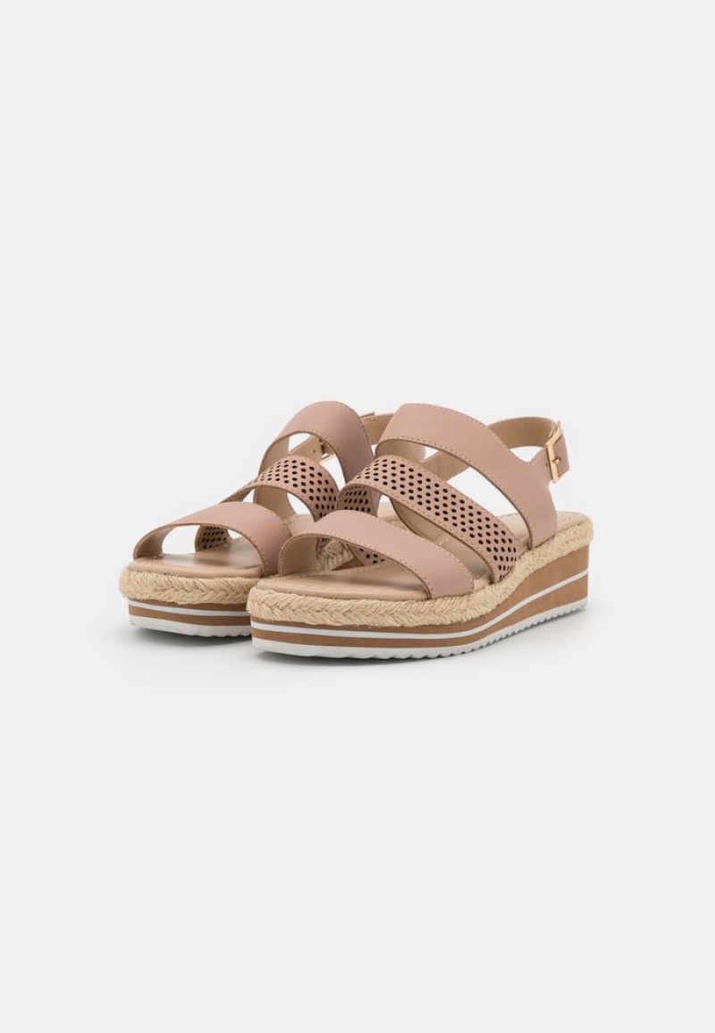 Anna Field Buy Leather Espadrilles Sandaler Dam Beige | SE-XGTCYS265