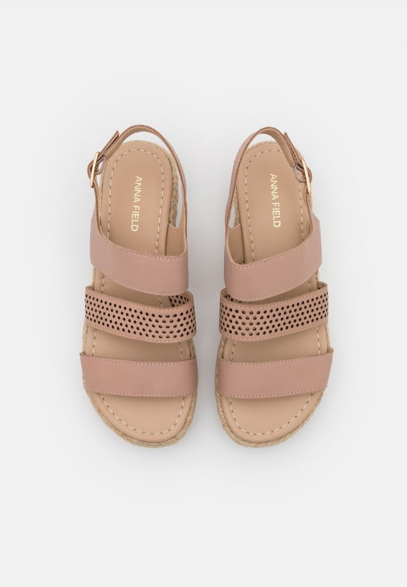 Anna Field Buy Leather Espadrilles Sandaler Dam Beige | SE-XGTCYS265