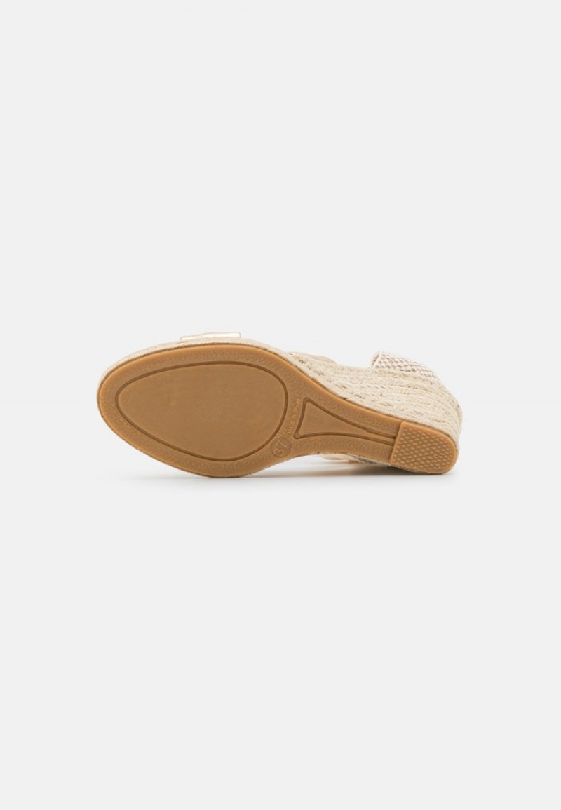 Anna Field Buy Leather Kilklack Sandaler Dam Guld | SE-XQHMAY547