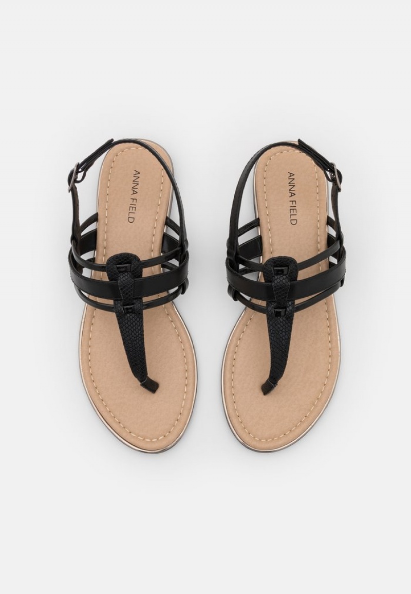 Anna Field Buy T-Bar Sandaler Dam Svarta | SE-MRTFDA496