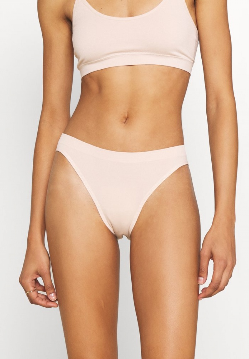 Anna Field Cheap 3 Pack Seamless Kalsonger Dam Beige | SE-QONIPZ948