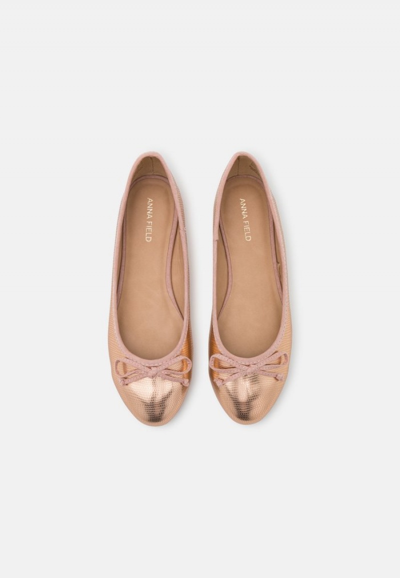 Anna Field Cheap Ballet Pumps Ballerina Dam Rosa Guld | SE-AQPJCL391