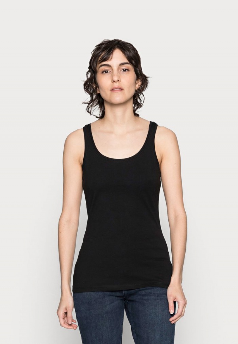 Anna Field Cheap Basic Tank 3Er Pack Top T-Shirt Dam Svarta | SE-PLCQIA936