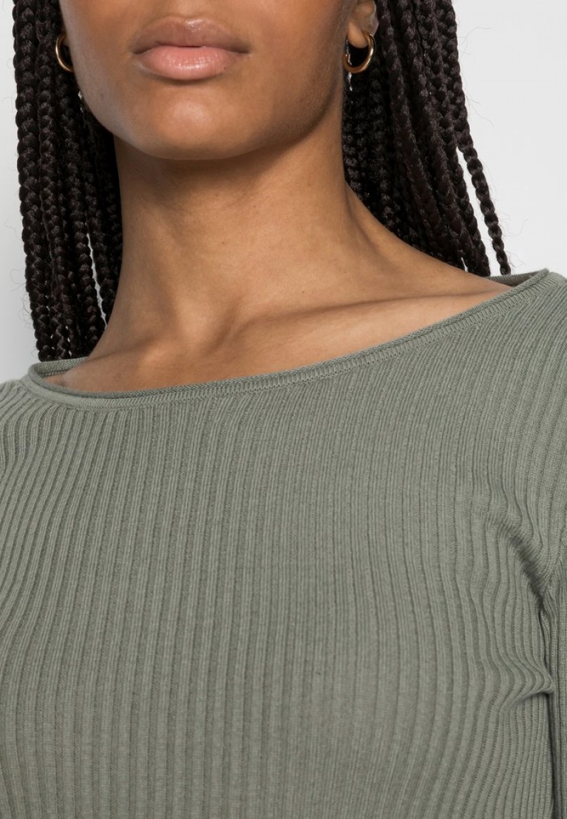 Anna Field Cheap Boatneck Jumper Pullover Dam Gröna | SE-ACYSBO608