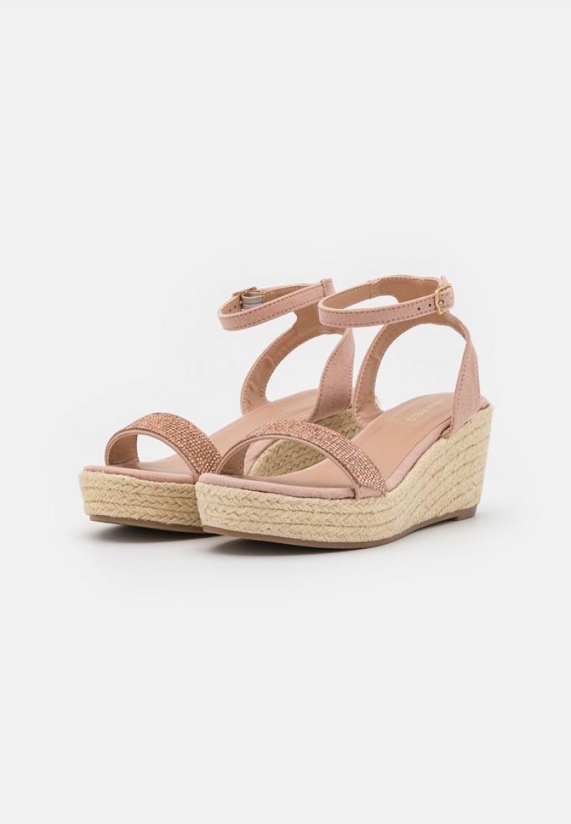 Anna Field Cheap Espadrilles Sandaler Dam Ljusrosa | SE-FUQKMS426