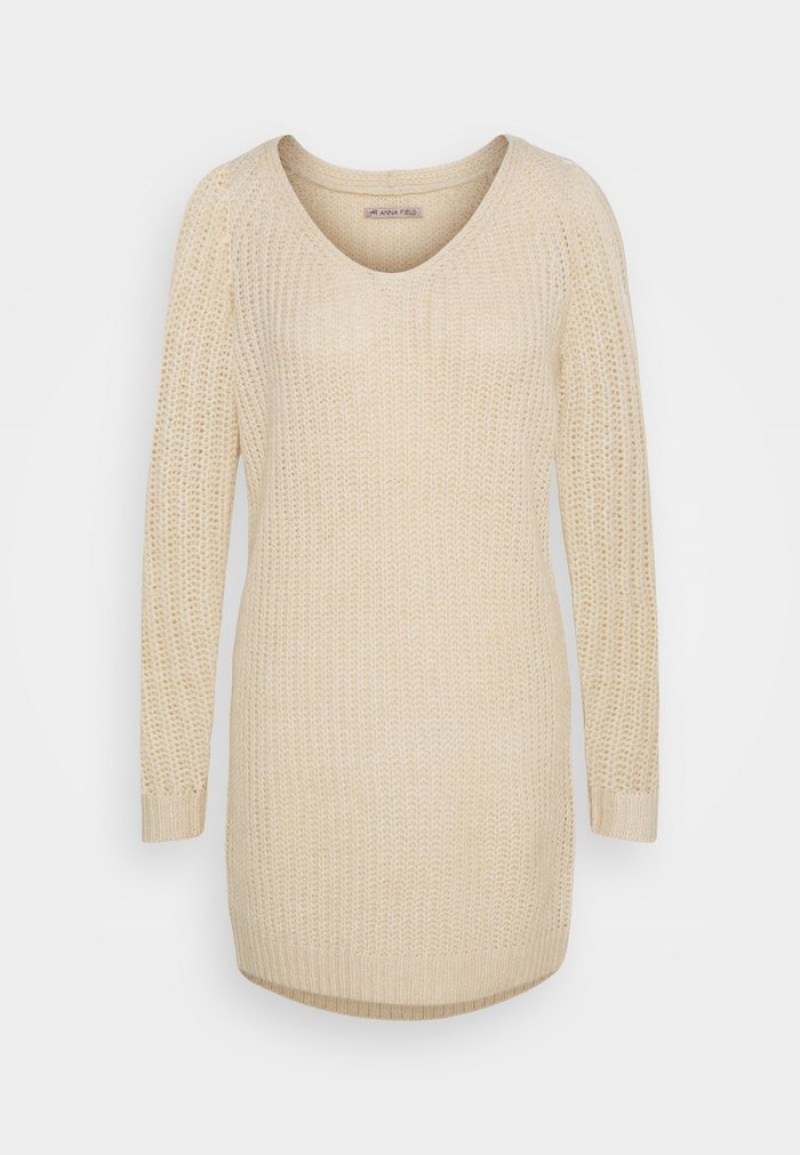 Anna Field Cheap Jumper Klänning Dam Beige | SE-NPJCAO871