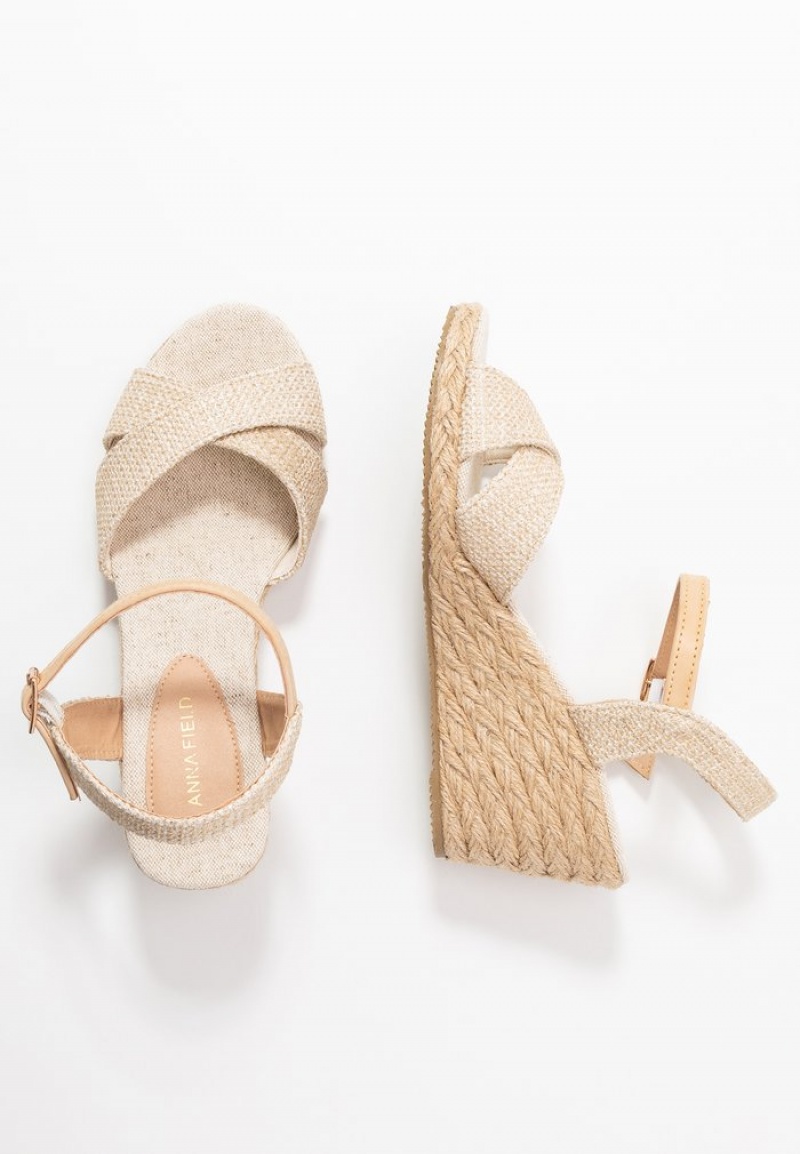 Anna Field Cheap Kilklack Sandaler Dam Beige | SE-ZSKIED619