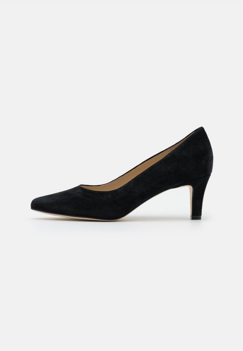 Anna Field Cheap Leather Bekvämlighet Klassiska Heels Klackar Dam Svarta | SE-KGBJCH389