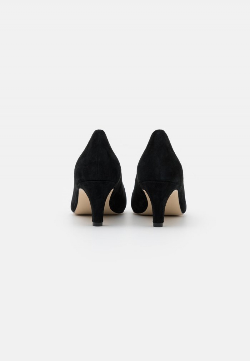 Anna Field Cheap Leather Bekvämlighet Klassiska Heels Klackar Dam Svarta | SE-KGBJCH389