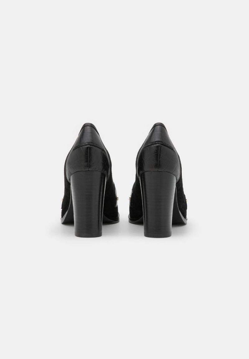 Anna Field Cheap Leather Klassiska Heels Klackar Dam Svarta | SE-BMJPDY097