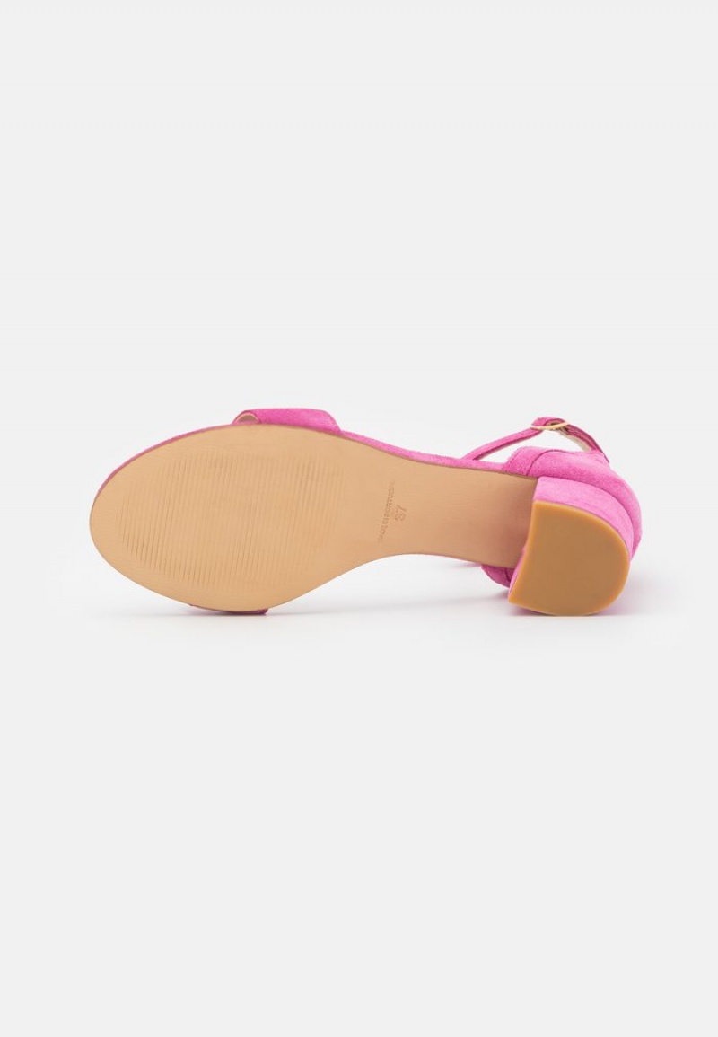 Anna Field Cheap Leather Sandaler Dam Rosa | SE-VTQHAX682